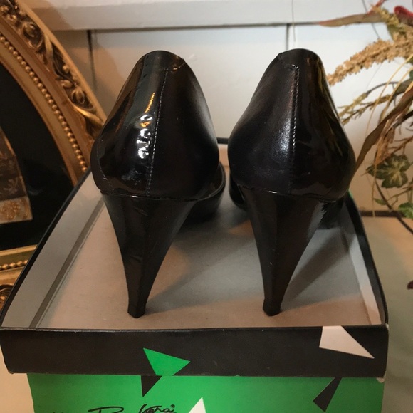 Vintage Paco Vera mixed Leather Pumps - Picture 4 of 8